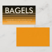BAGELS Orange Swatch Visitenkarte (Vorne/Hinten)