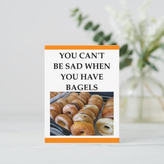 BAGELS POSTKARTE (Stehend Vorderseite)