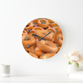Bagels Theme Kitchen Clocks Große Wanduhr (Zuhause)