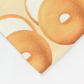 Bagels und Creme Fleecedecke (Ecke)