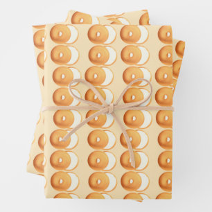 Bagels und Creme Geschenkpapier Set