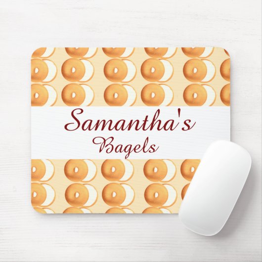 Bagels und Creme Mousepad (Mit Mouse)
