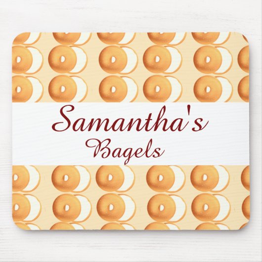Bagels und Creme Mousepad (Vorne)