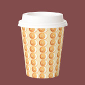 Bagels und Creme Pappbecher