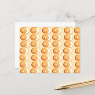 Bagels und Creme Postkarte