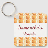 Bagels und Creme Schlüsselanhänger (Vorderseite)