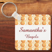 Bagels und Creme Schlüsselanhänger (Vorderseite)
