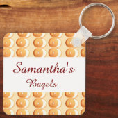 Bagels und Creme Schlüsselanhänger (Rückseite)