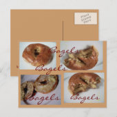 Bagels YUM Postkarte (Vorne/Hinten)