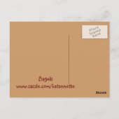 Bagels YUM Postkarte (Rückseite)