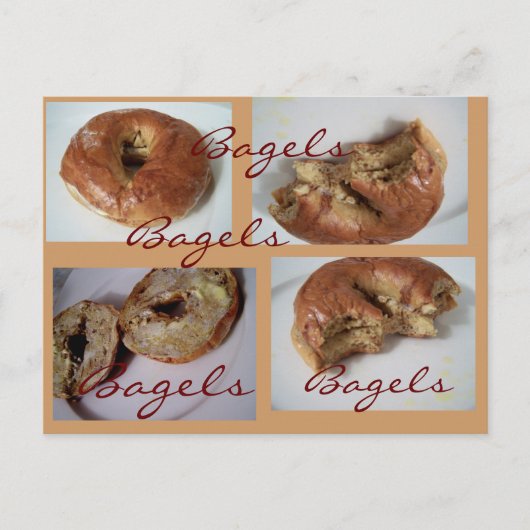 Bagels YUM Postkarte (Vorderseite)