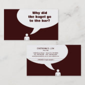 Bagelwitz Visitenkarte (Vorne/Hinten)