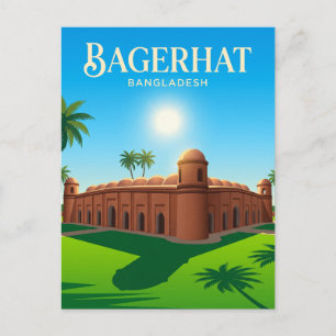 Bagerhat Moscheen-Stadt Bangladesch Postkarte