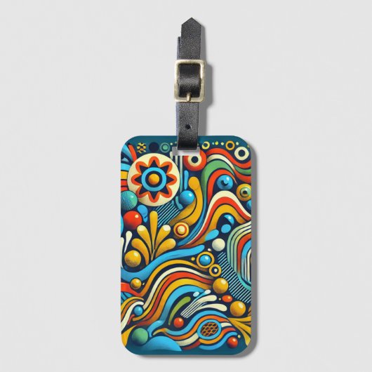 "Bagés à bagés" Gepäckanhänger (Vorderseite Vertikal)