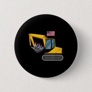 Bagger 4. Juli Unabhängigkeitstag schwere Ausrüstu Button