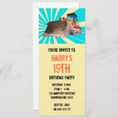 Bagger als geplant einladung (Vorne/Hinten)