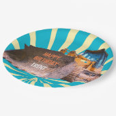 Bagger als geplant pappteller (Schrägansicht)