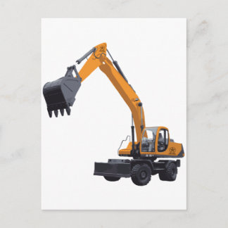 Bagger-Bagger Postkarte