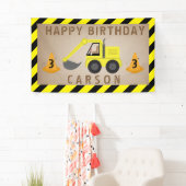 Bagger-Bau-Geburtstag Banner (Insitu)