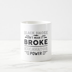 Bagger bedeuten nicht, dass es ein Bauarbeiter ist Kaffeetasse