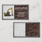 Bagger | Betonstahl Visitenkarte (Vorne/Hinten)