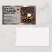 Bagger | Bull Dozer | Konstruktion Visitenkarte (Vorne/Hinten)