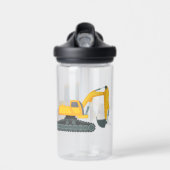 Bagger Bulldozer Personalisiert Trinkflasche (Vorne)