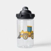 Bagger Bulldozer Personalisiert Trinkflasche (Rückseite)