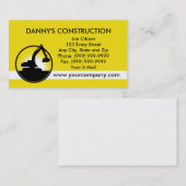 Bagger des mechanischen Gräbers des Baus Visitenkarte (Vorne/Hinten)