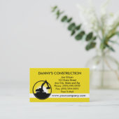 Bagger des mechanischen Gräbers des Baus Visitenkarte (Stehend Vorderseite)