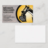 Bagger | Earth Mover Logo Visitenkarte (Vorne/Hinten)