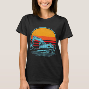 Bagger Ex Retro Sonnenuntergang ästhetische grafis T-Shirt
