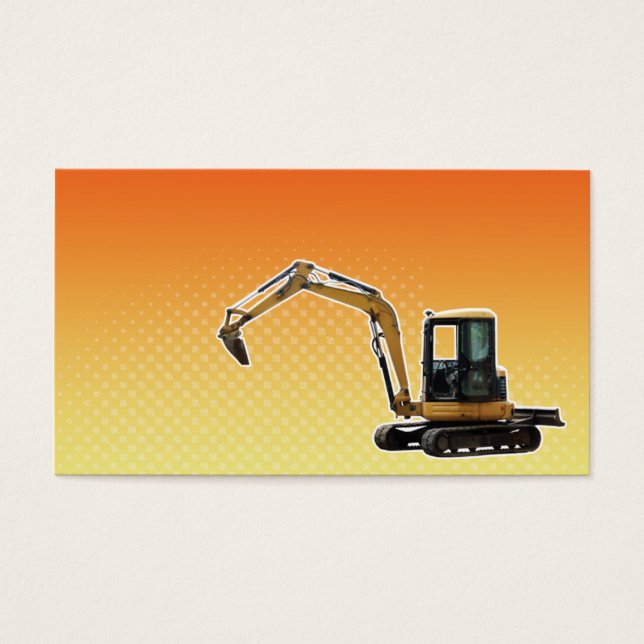 Bagger für den Bau (Vorderseite)