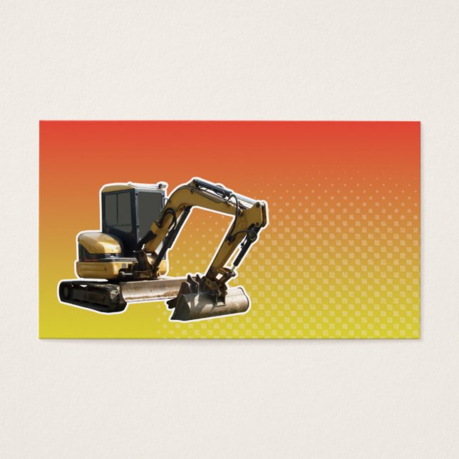 Bagger für den Bau (Vorderseite)