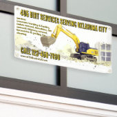 Bagger Generalunternehmer Bauwesen anpassen Banner (Äußeres Gebäude)