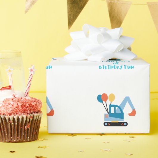 Bagger-Geschenkverpackungsblatt Geschenkpapier (Geburtstagsparty)