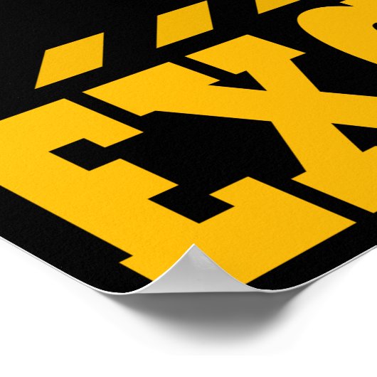 Bagger gibt Kids Bauspender Poster (Ecke)