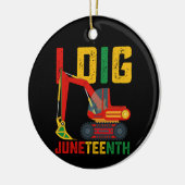 Bagger I Dig Juneteenth Kinder Keramik Ornament (Links)