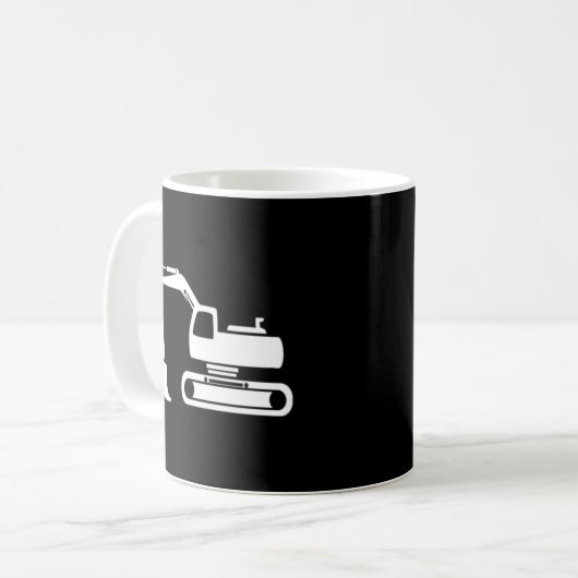 Bagger Kaffeetasse (Vorderseite Links)