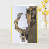 Bagger/Kipper Karte (Gelbe Blume)