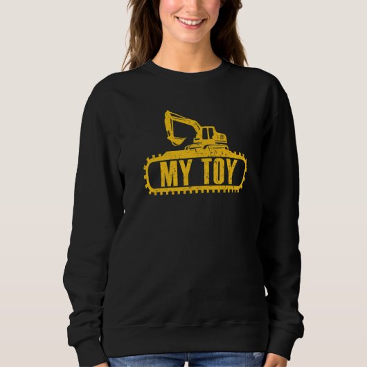 Bagger My Toy Construckup Worker Digger Exca Sweatshirt (Vorderseite)