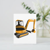 Bagger Postkarte (Stehend Vorderseite)