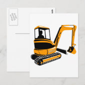 Bagger Postkarte (Vorne/Hinten)