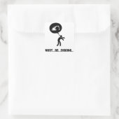 Bagger Quadratischer Aufkleber (Tasche)