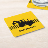 Bagger Rechteckiger Pappuntersetzer (angewinkelt)