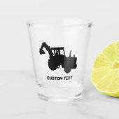 Bagger Schnapsglas (Vorderseite)