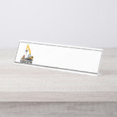 Bagger Schreibtischnamensplakette (Vorderseite )