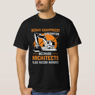 Bagger Schwergerätebediener Bau T-Shirt