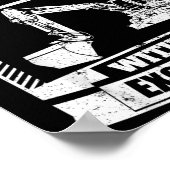 Bagger-Shirt Lustiger Backhoe Poster (Ecke)