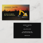 Bagger-Slogan-Visitenkarten Visitenkarte (Vorne/Hinten)